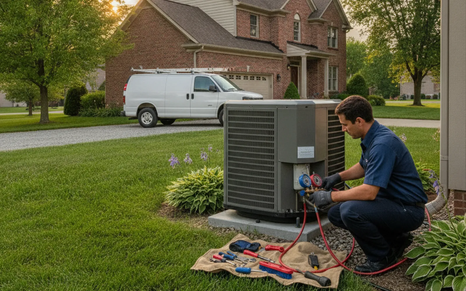 Outdoor condenser service project